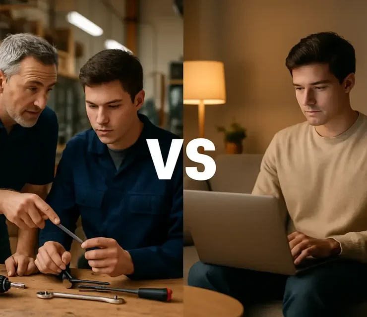 Apprenticeship vs Online Training: Which Option is Best for Your Career?